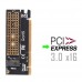 M 2 NVMe SSD NGFF TO PCIE 3 0 X16 adapter M Key interface card Suppor PCI Express 3 0 x4 2230  2280 Size m 2 FULL SPEED