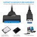 USB 3 0 To 2 5″ SATA 22 Pin Adapter Cable Converter For External HDD SSD Hard Drive Disk