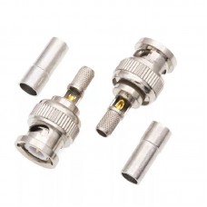 10Pcs Y  1073 BNC Male Plug Fully Shielded High Precision High Frequency Test BNC Connector