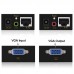 VGA   Audio Extender 1920×1440 HD 100m Cat5e   6  568B Network Cable Sender Receiver Adapter  Black