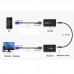 VGA   Audio Extender 1920×1440 HD 100m Cat5e   6  568B Network Cable Sender Receiver Adapter  Black