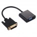 DVI  D 24 1 Pin Man to VGA 15 Pin HDTV Adapter Converter  Black