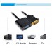 DVI  D 24 1 Pin Man to VGA 15 Pin HDTV Adapter Converter  Black