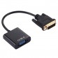 DVI  D 24 1 Pin Man to VGA 15 Pin HDTV Adapter Converter  Black