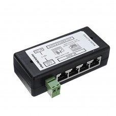 4Ports POE Injector POE Splitter for CCTV Network POE Camera Power Over Ethernet IEEE802 3af