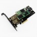 JEYI SK6 M 2 NVME SSD NGFF to PCI  E X4 Adapter M  Key B  Key Dual Interface Card Support PCI  Express Expansion Card 3 0 X4 2230  22110 All Size M 2