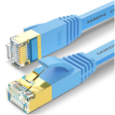 SAMZHE 2m   5m  10m Networking Cable RJ45 Cat 7 Ethernet Cable Patch Cord 10Gbps LAN Networking Cable