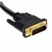 DVI 24 5 Pin Male to 2 VGA Female Splitter Cable  Length  30cm  Black