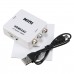 1080P HDMI to 3 RCA Audio Video AV CVBS Composite Adapter Converter for HDTV DVD