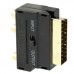 Scart Male to Female with Composite AV   S  Video Sockets