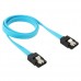 7 Pin SATA 3 0 Female to 7 Pin SATA 3 0 Female HDD Data Cable  Length  50cm  Blue