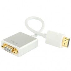 Full HD 1080P 19 Pin HDMI Male to VGA Female Video Adapter Cable with Audio Cable  Length  22cm