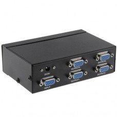 FJ  2504A 4 Port VGA Video Splitter High Resolution 1920 x 1440 Support 250MHz Video Bandwidth