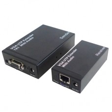 VGA UTP Extender 1×1 Splitter with Audio  Black