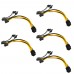 5Pcs PCI  E 6  pin To 2x 6 2  pin Power Splitter Cable PCIE PCI Express