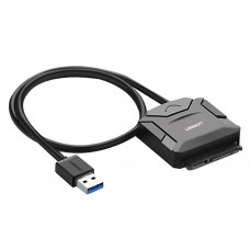 UGREEN USB 3 0 to SATA Adapter Cable Converter for 2 5   3 5 inch Hard Drive Disk HDD and SSD  Support UASP SATA 3 0  Black