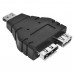 USB 2 0 A Female   eSATA Female to Combo eSATAp  Power over eSATA  Male Adapter