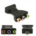 Gold  plated HDMI Male to 3 RGB RCA Video Audio Adapter AV Component Converter for DVD Projector