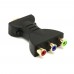 Gold  plated HDMI Male to 3 RGB RCA Video Audio Adapter AV Component Converter for DVD Projector