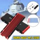 M 2 NVME Aluminum Heatsink NGFF PCI  E 2280 SSD Cooling Fan Fin Cooler W  Thermal Pad